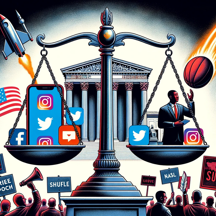 Supreme Court Tackles Digital Free Speech; US Retaliates Against Iran-Backed Threats; NBA and Financial Markets See Major Shuffles; Political and Global Unrest Escalate